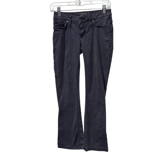 Robin's Jean Denim - Robins Jean Womens Black Straight-Leg Jeans Embroidered Wings Size 25